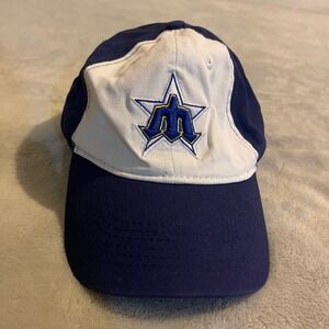 Seattle Mariners Melonwear Baseball Cap Blue White Logo Adjustable Strap Cotton